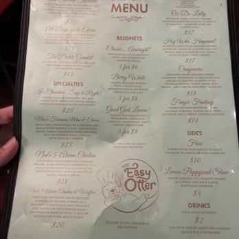 The Easy Otter - Menu - Waffles Near Me - Salem, Oregon