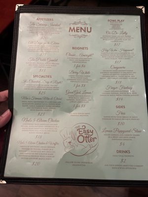 Menu photo 1 The Easy Otter Salem, OR