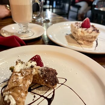 Luce Ristorante e Enoteca - Dessert - tiramisu and cannoli - Italian Near Me - San Antonio, Texas