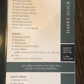 Pesto's - 2/6/24 - Happy Hour Menu - Pizza Near Me - Chandler, Arizona