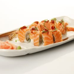 Edo Fusion - Uramaki Ebi-ten z łososiem