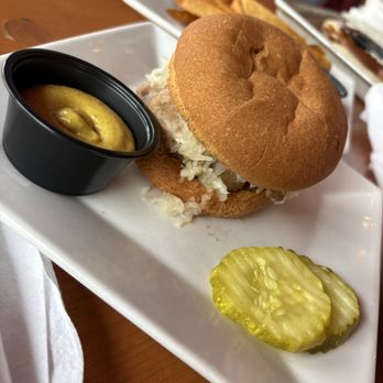 Jealous Monk - House made bratwurst on gluten-free bread - Beer Gardens Near Me - Mystic, Connecticut