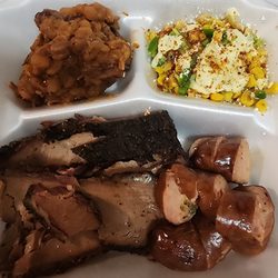 Beaches BBQ - Brisket, Jalapeño Sausage, Brisket Baked Beans, Mexican Street Corn