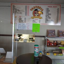 a table and menu a table and menu