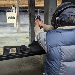Private one-on-one handgun lesson at the indoor range