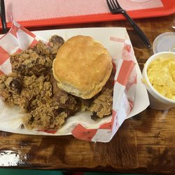 The Chicken Barn - Liver combo with Mac & Cheese