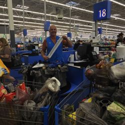 The best cashier, Russell, patiently checked me out even though my Thanksgiving order was large.
