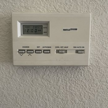 Airmech Heating and Air Conditioning - Our old thermostat from the 90s - Heating & Air Conditioning/HVAC Near Me - Elk Grove, California