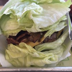 BurgerFi - Green Burger (Lettuce Wrap) Bacon Cheese Burger