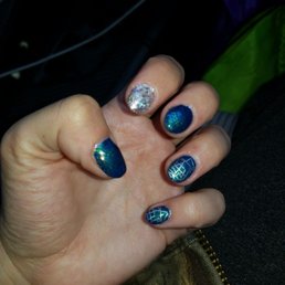 Awesome gel nails with sugar nail! :D Awesome gel nails with sugar nail! :D