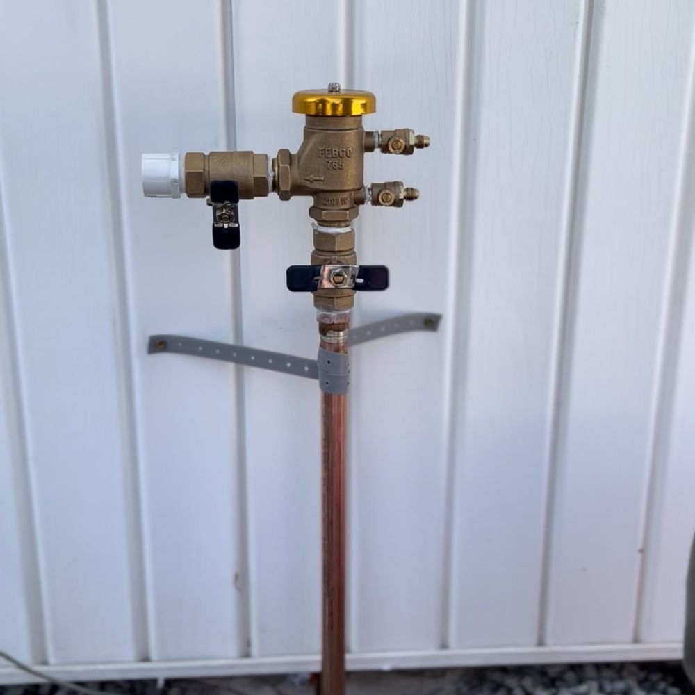 Drip line installed