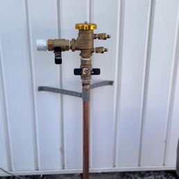 Drip line installed