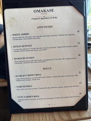 Menu photo 1 Omakase Sushi & Grill Lexington, KY