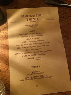 Menu photo 2 Briscola Trattoria Brooklyn, NY