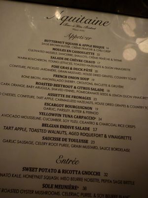 Menu photo 1 Aquitaine Boston, MA