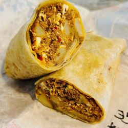 Burrito Express - Chorizo, potato, egg and cheese