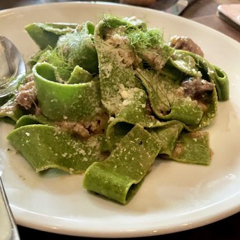 Coltivare - Tagliatelle verde with bold boar - Italian Near Me - Houston, Texas Coltivare - Tagliatelle verde with bold boar - Italian Near Me - Houston, Texas