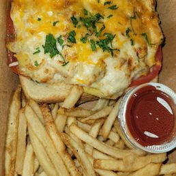 Open-faced Crab Sandwich
