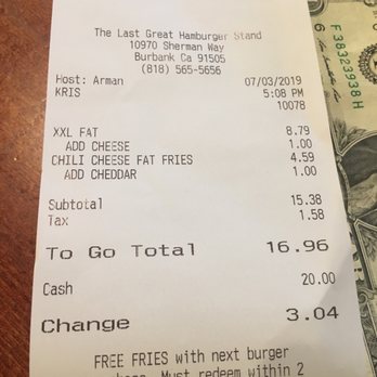 Fatburger & Buffalo's Express - Chris (the lady behind the counter) greeted me the moment I walked into the Fat Burger in Burbank, CA. Friendly. - Burgers Near Me - Burbank, California