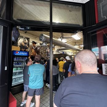Angelo's Pizzeria - Entrance, Line for Ordering and Pickup - Pizza Near Me - Philadelphia, Pennsylvania