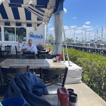 Mila’s On The Manatee - Outside tables - American Near Me - Palmetto, Florida
