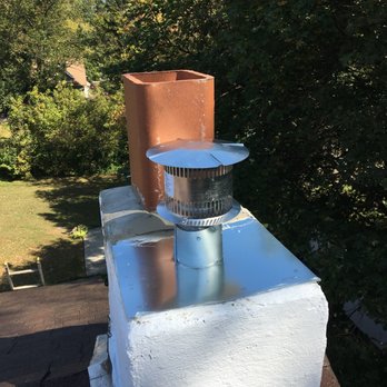 Gallo’s Chimney Sweep - New chimney liner with top plate and chimney cap. New 9 by 13 terra cotta flue - Chimney Sweeps Near Me - Feasterville, Pennsylvania