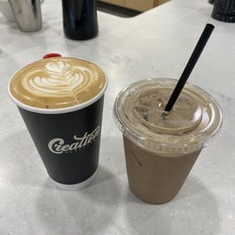Vanilla Latte and Iced Mocha Vanilla Latte and Iced Mocha