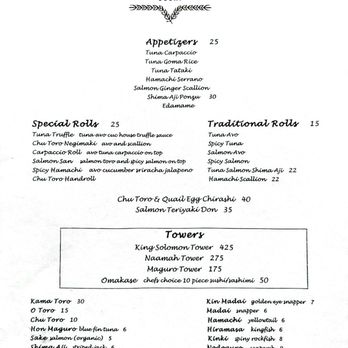 Naamah Sushi - Current menu 5/30/23 - Sushi Bars Near Me - Boca Raton, Florida Naamah Sushi - Current menu 5/30/23 - Sushi Bars Near Me - Boca Raton, Florida
