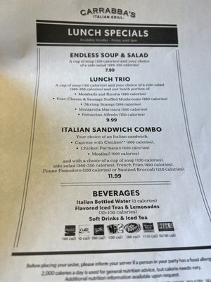 Menu photo 6 Carrabba's Italian Grill Murfreesboro, TN Menu photo 6 Carrabba's Italian Grill Murfreesboro, TN
