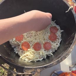 he made the pizza