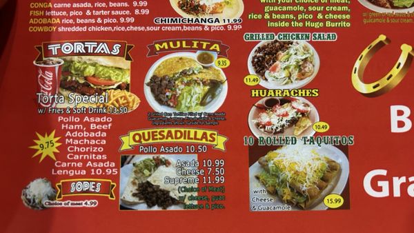Menu photo 6 Los Albeto's Duarte, CA