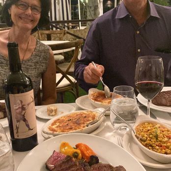 Arroyo Chop House - Porterhouse Steak, Scalloped Potatoes, Jalapeño-Corn Souffle - Steakhouses Near Me - Pasadena, California