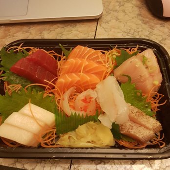 Nikko Hibachi - Sashimi deluxe. Ate a few pieces before realizing my first picture was flipped the wrong way haha - Japanese Near Me - Fresh Meadows, New York Nikko Hibachi - Sashimi deluxe. Ate a few pieces before realizing my first picture was flipped the wrong way haha - Japanese Near Me - Fresh Meadows, New York