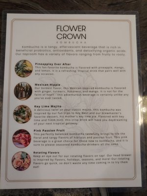 Menu photo 6 Flower Crown Kombucha Tampa, FL