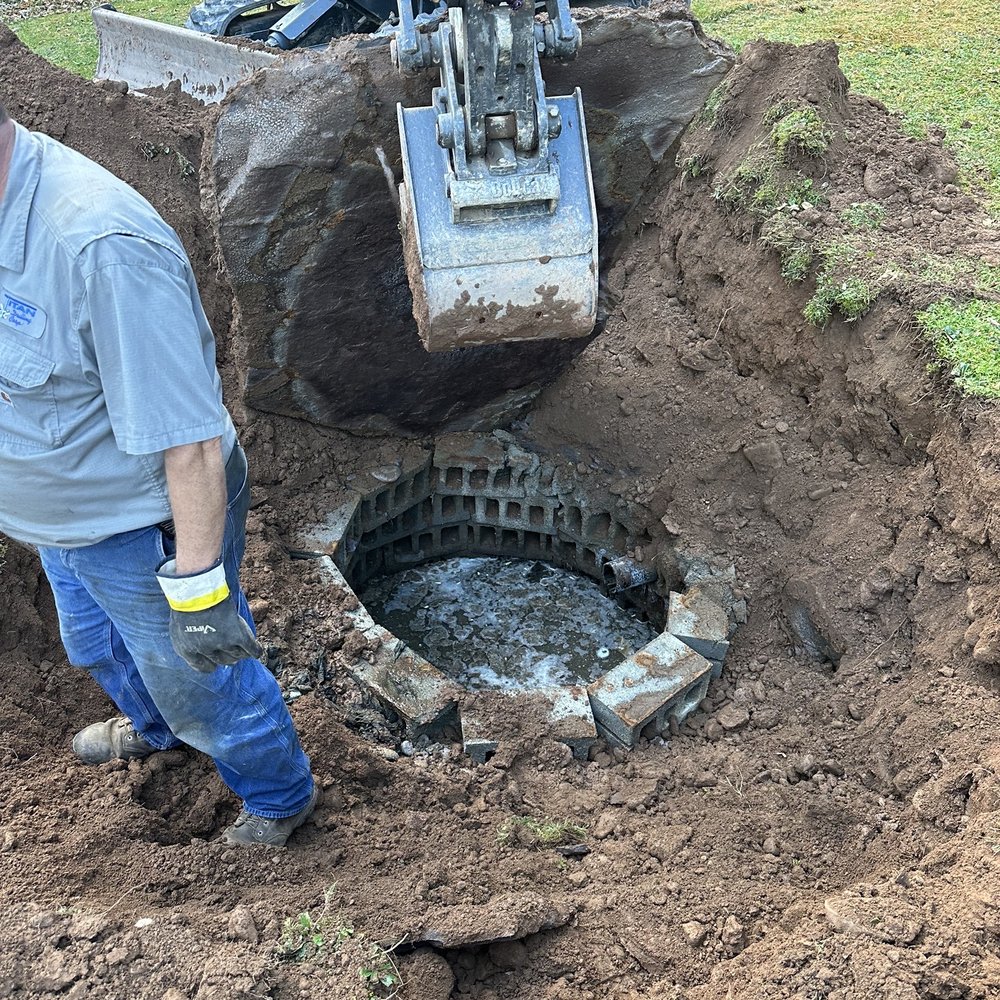 Titan Drilling - Orville in the muck! It's a crappy job that they did with expertise and kindness! - Well Drilling Near Me - Margaretville, New York Titan Drilling - Orville in the muck! It's a crappy job that they did with expertise and kindness! - Well Drilling Near Me - Margaretville, New York