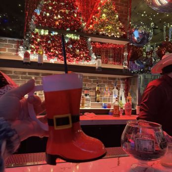 Frosty's Christmas Bar - Festive cups??? So cute - Bars Near Me - Houston, Texas