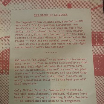 La Lucha - History of the concept - Seafood Near Me - Houston, Texas La Lucha - History of the concept - Seafood Near Me - Houston, Texas