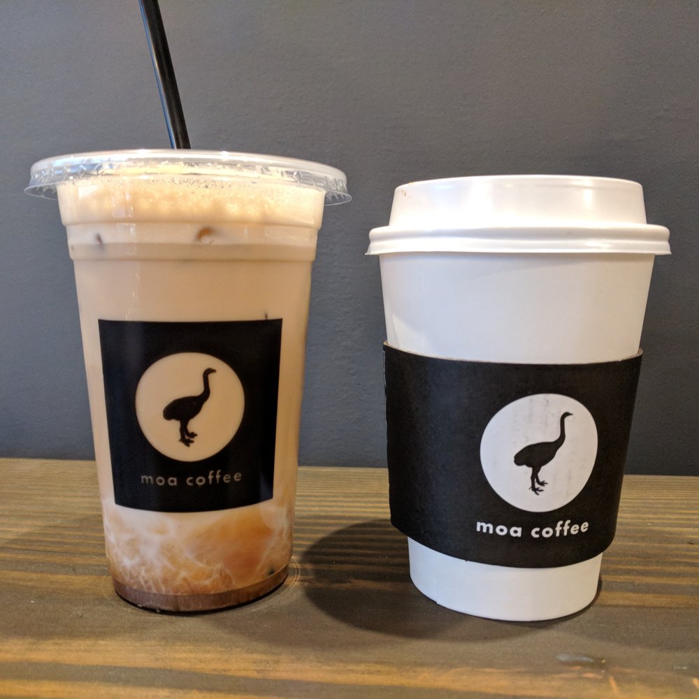 Moa Coffee - 30th Ave - Ice almond latte and mocha - Coffee & Tea Near Me - Astoria, New York Moa Coffee - 30th Ave - Ice almond latte and mocha - Coffee & Tea Near Me - Astoria, New York