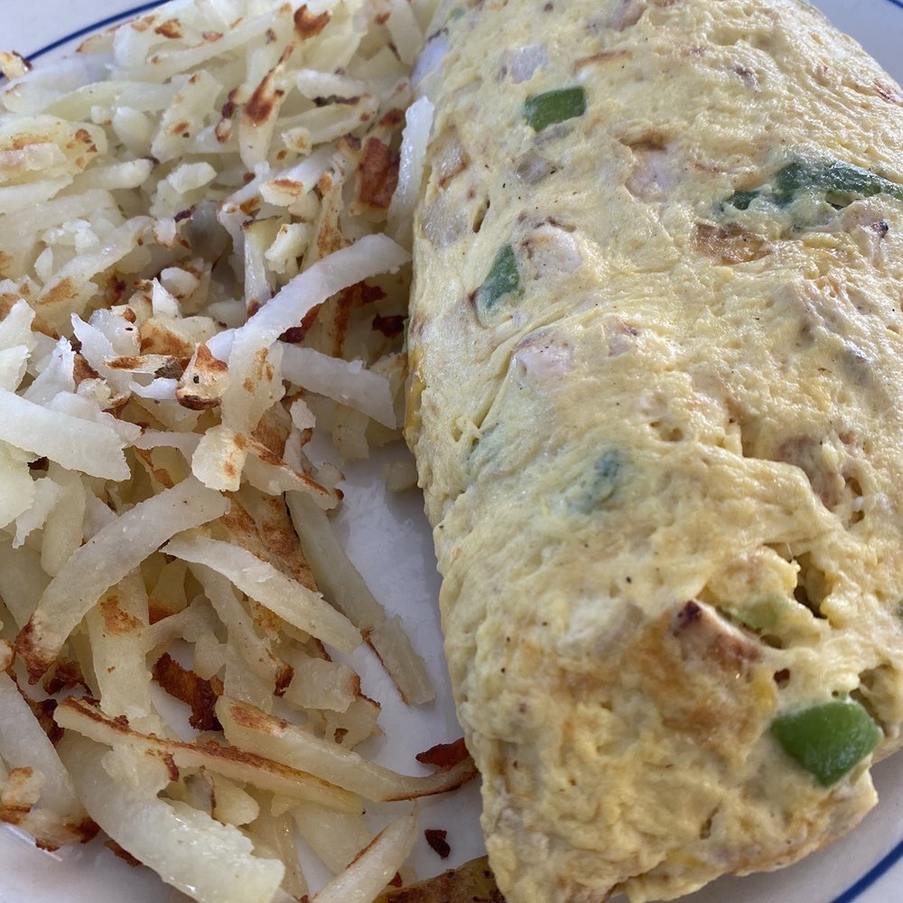 Waffle Pancake House - Farmers omelette with chicken. - Breakfast & Brunch Near Me - Chicago, Illinois