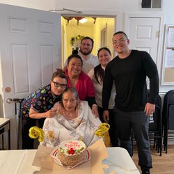 Catered Care Assisted Living - Celebrating her birthday