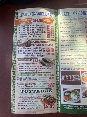 Menu photo 2 Taco Azteca Brookfield, IL Menu photo 2 Taco Azteca Brookfield, IL