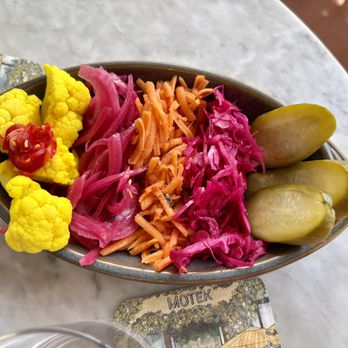 Motek Miami Beach - 2nd out- Housemade pickles - Middle Eastern Near Me - Miami Beach, Florida Motek Miami Beach - 2nd out- Housemade pickles - Middle Eastern Near Me - Miami Beach, Florida