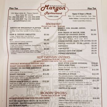Margon - Cuban Near Me - New York, New York