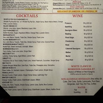 Morrison - Menu as of April 2023 - Gastropubs Near Me - Los Angeles, California Morrison - Menu as of April 2023 - Gastropubs Near Me - Los Angeles, California