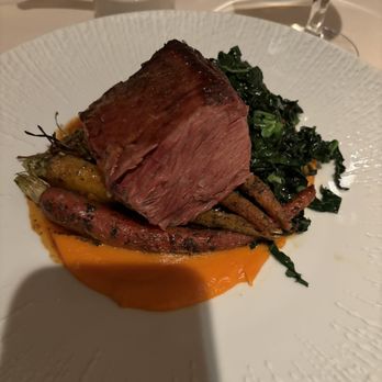 1789 Restaurant - Braised Waygu Beff short ribs, with kale, sweet potato purée and petit heirloom carrots - American Near Me - Washington, DC, District of Columbia 1789 Restaurant - Braised Waygu Beff short ribs, with kale, sweet potato purée and petit heirloom carrots - American Near Me - Washington, DC, District of Columbia