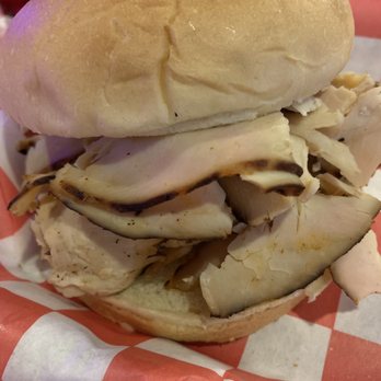 Hayward's Pit Bar-B-Que - This is the small sandwich! - Barbeque Near Me - Shawnee, Kansas Hayward's Pit Bar-B-Que - This is the small sandwich! - Barbeque Near Me - Shawnee, Kansas