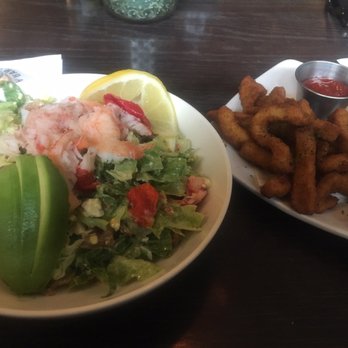 Brigantine Seafood Restaurant - Calamari and Crab & Lobster Cobb Salad - Seafood Near Me - Escondido, California Brigantine Seafood Restaurant - Calamari and Crab & Lobster Cobb Salad - Seafood Near Me - Escondido, California