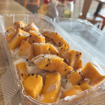 Yum Salut - Mango sticky rice. Big portion and it's under $10. - Laotian Near Me - Los Angeles, California Yum Salut - Mango sticky rice. Big portion and it's under $10. - Laotian Near Me - Los Angeles, California