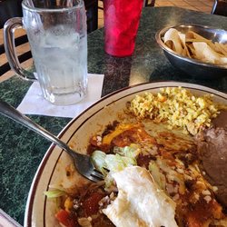 Gabacho's Mexican Grill - Margarita, soft taco, enchilada, rice and beans