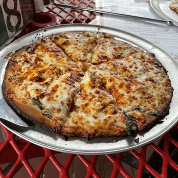 Vip Pizza - GF BBQ chicken, no onions, added spinach - Italian Near Me Vip Pizza - GF BBQ chicken, no onions, added spinach - Italian Near Me
